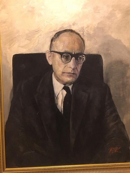 Isaac Cohen President of the Supreme court 1982-3 Oil on canvas 100x80